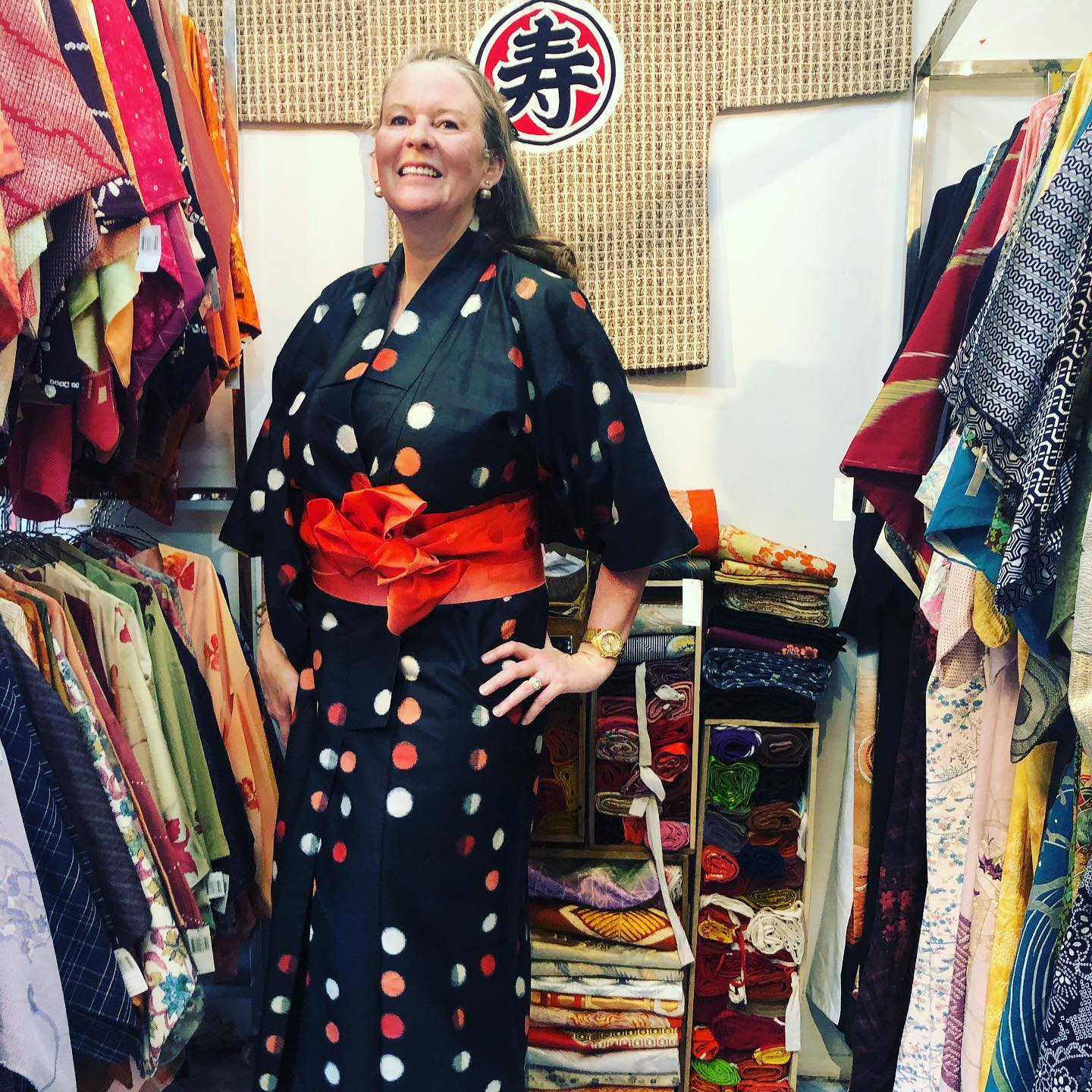 Customer wearing Sumo Vintage